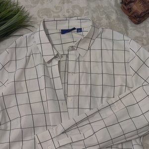 White checked shirt